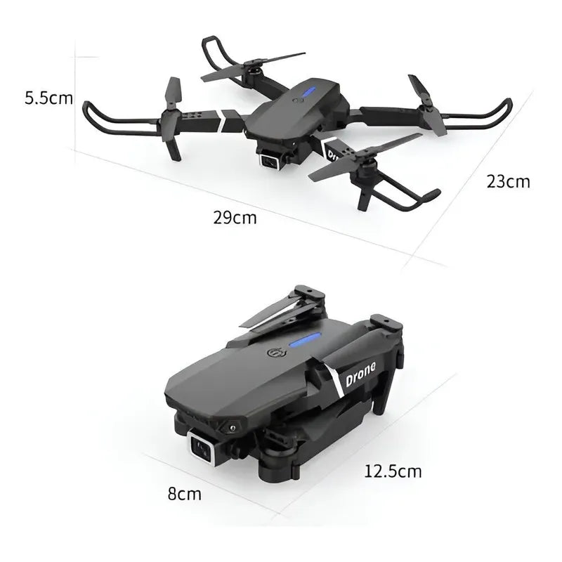 DRONE CON CÁMARA 4K E88-PRO