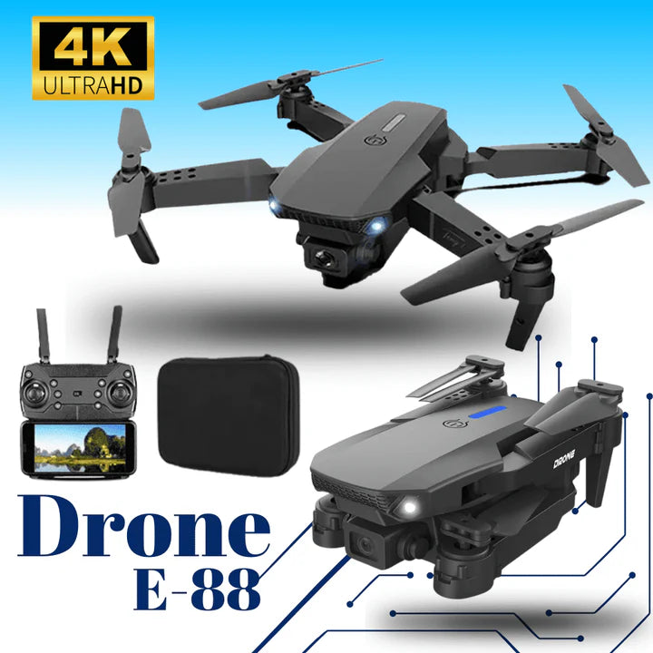 DRONE CON CÁMARA 4K E88-PRO