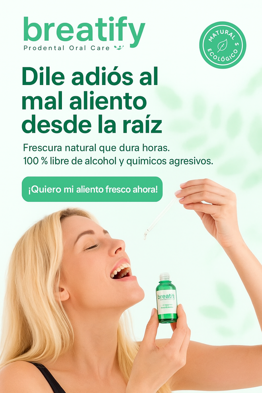 BREATIFY 😊Gotas Naturales para Eliminar el Mal Aliento | Frescura Instantánea.