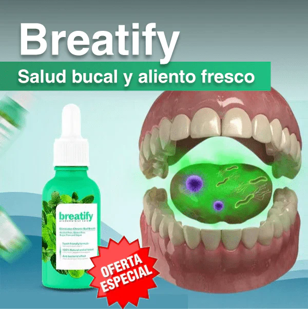 BREATIFY 😊Gotas Naturales para Eliminar el Mal Aliento | Frescura Instantánea.